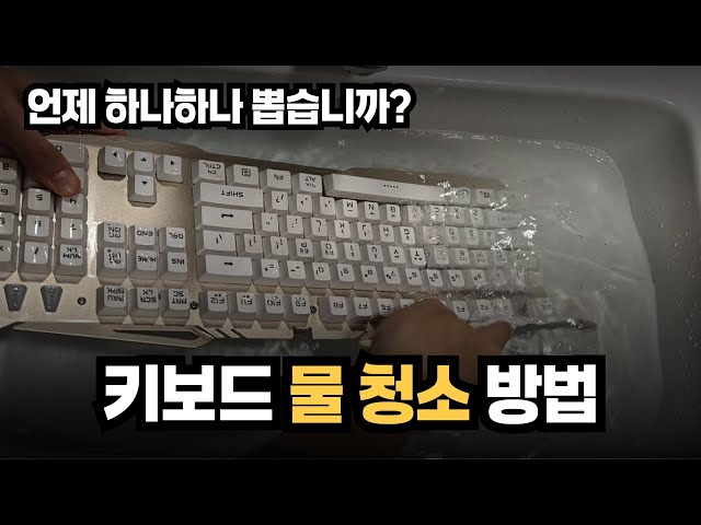 자판을 깨작깨작 뽑지 말고 속 시원하게 물청소 하세요💦