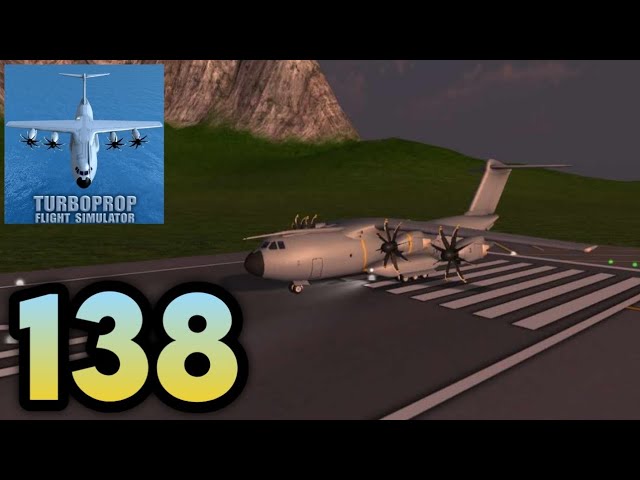 Turboprop Flight Simulator - Gameplay Walkthrough Part 138 - MOUNTAINS ROUTE Mission (iOS, Android)