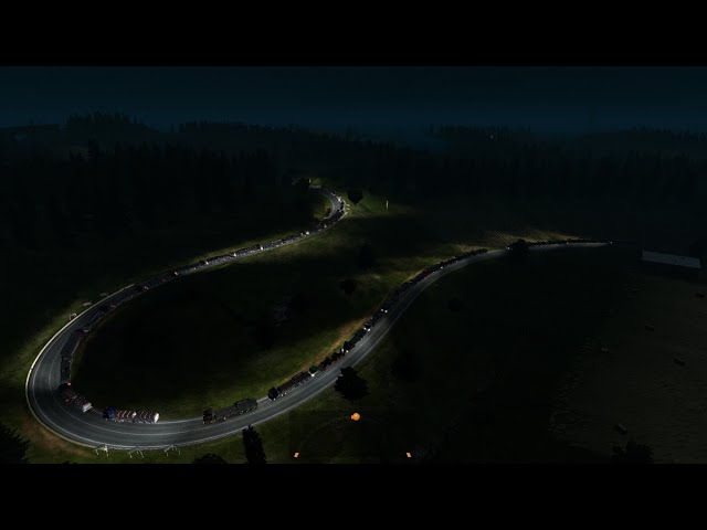 Surviving the Darkest Nights in Euro Truck Simulator 2