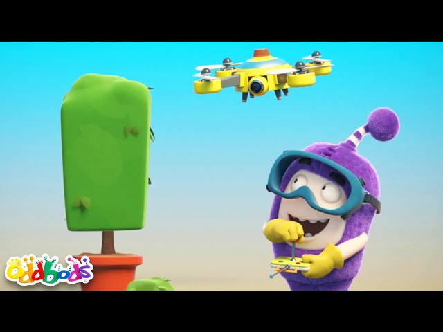 Jefff's new toy Drone | 1 Hour Oddbods Full Episodes  | Funny Cartoons for Kids