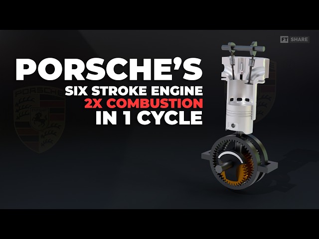 How Porsche's Six-Stroke Engine Works in 3D | The Future of Internal Combustion Engines