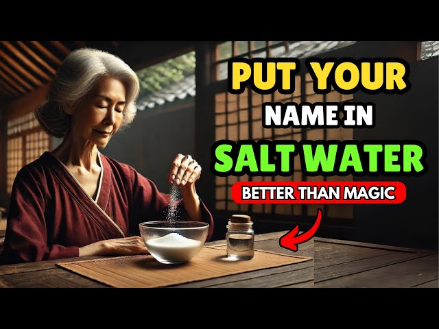 ✨Put YOUR NAME in SALT WATER and get ready to have everything you want | ZEN BUDDHIST TEACHINGS🙏