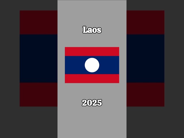 Evolution of Laos flags 🇱🇦 #geography#trending#shortsviral#1kcreator#500subs#laos#flags#mapping