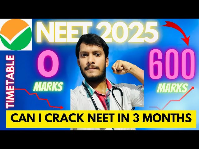 HOW TO CRACK NEET IN 3 MONTHS | NEET 2025 | 3 MONTHS STRATEGY FOR NEET | #neet2025 #pw #neet #mbbs