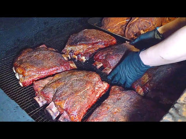 Texas BBQ in Korea | ASMR Korean street food