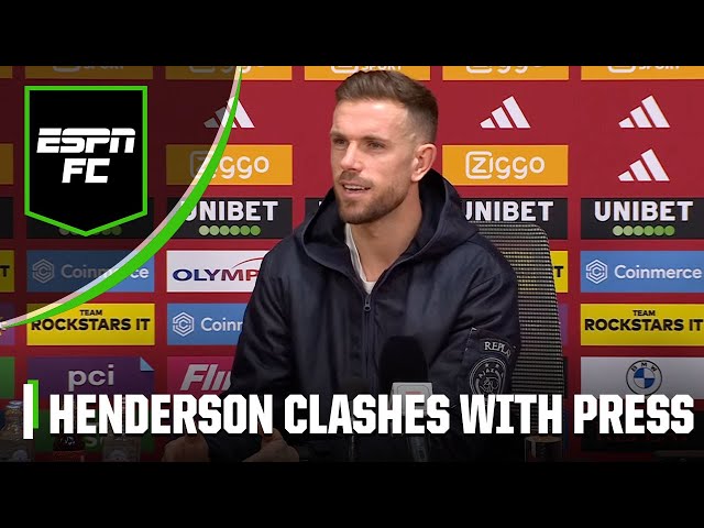 Jordan Henderson gets HEATED in post match press conference! |ESPN FC