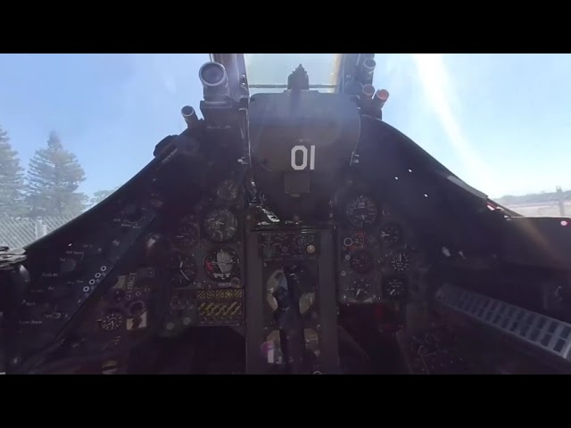 AV-8C Harrier VR180 cockpit view Pacific Coast Air Museum