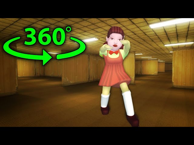 Backroom Killer Squid Doll Found in backroom | 360 VR BACKROOM | 360 ANIMATION