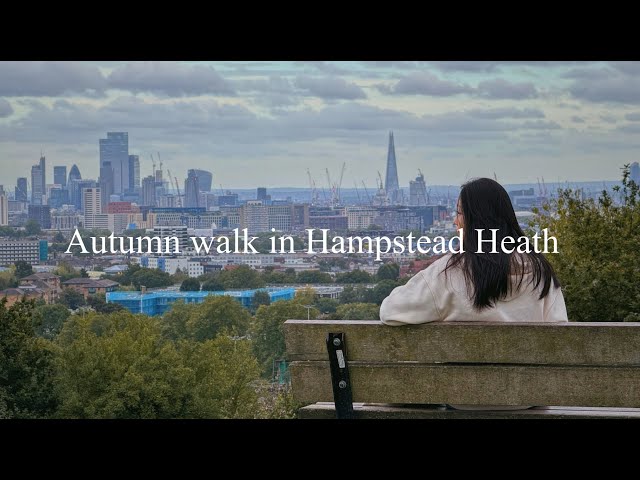 Autumn Walk in Hampstead Heath | Windy afternoon out in London