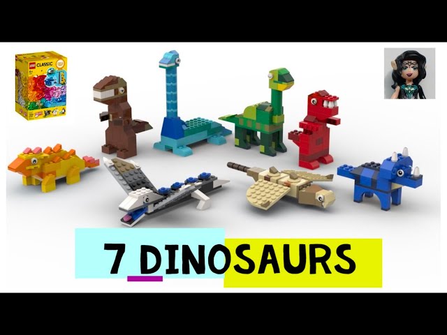 7 DINOSAURS 🦖 🦕 Lego classic 11011 ideas How to build