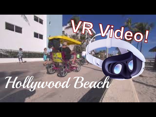 #VR180 #vrshorts Quick Look at Hollywood Beach Broad Walk. #Hollywood Beach