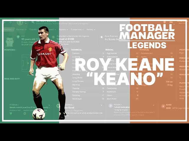 Roy Keane in FM | Football Manager Legends