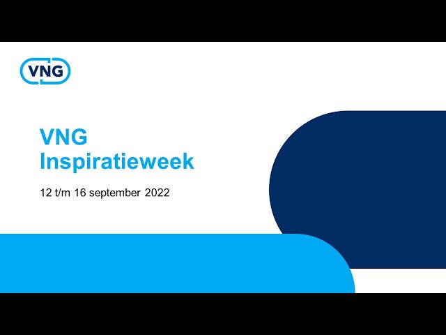 VNG inspiratieweek - Onderwijs, jeugd en jeugdbescherming en jeugdreclassering (13 september 2022)