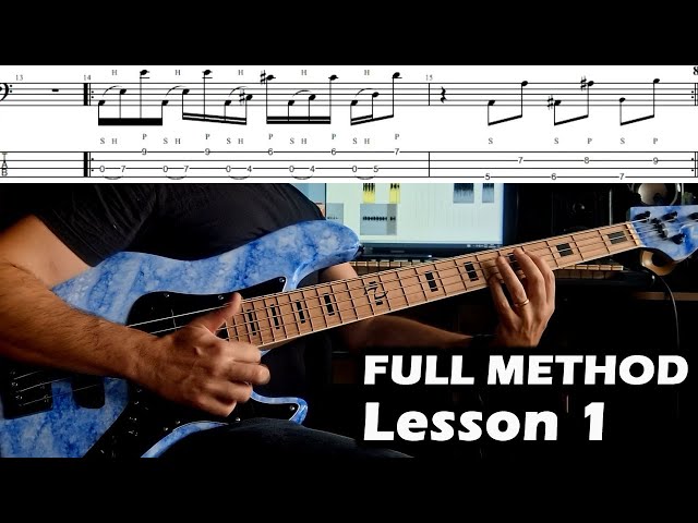 FULL SLAP BASS METHOD - 10 LESSONS (Lesson 1)