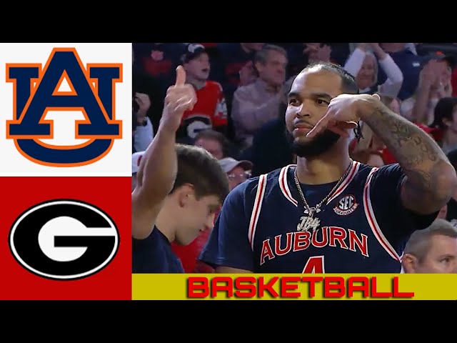 #1 AUBURN vs #23 GEORGIA Basketball Game Full Highlights 2025