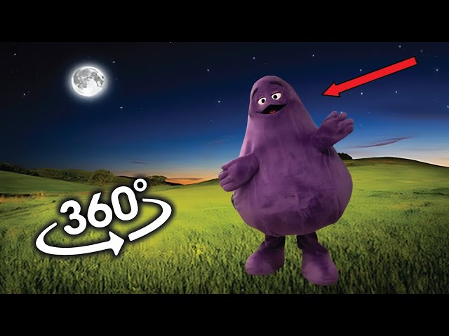 Happy Birthday Grimace Shake but it's 360 degree VR Video