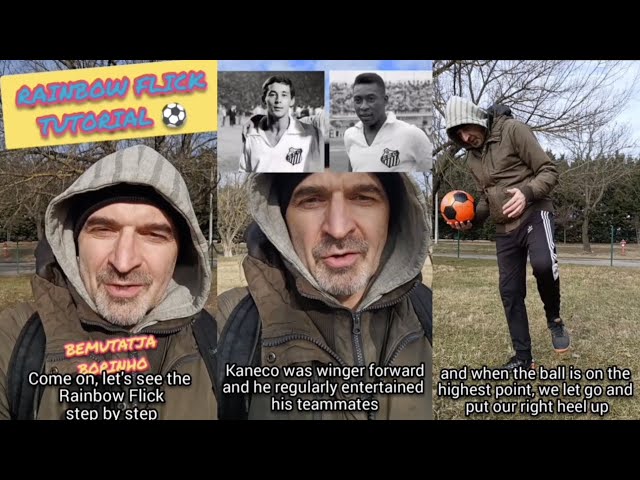 How to do Kaneco's (Pelé's teammate) Rainbow Flick? Football Skill Tutorial Video