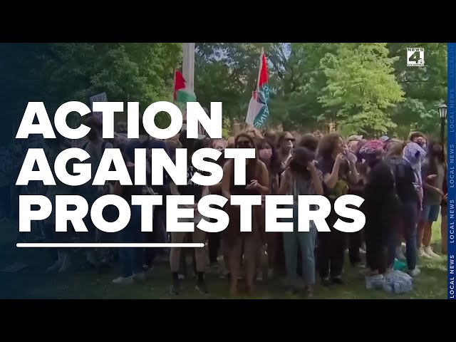 Universities taking action against protesters