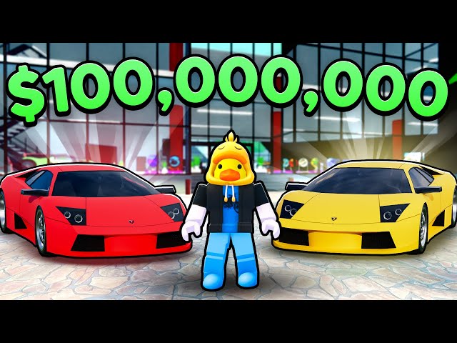 I Built MAX LEVEL Car Dealership and Made $100,000,000 in Roblox! (Car Dealership Tycoon)