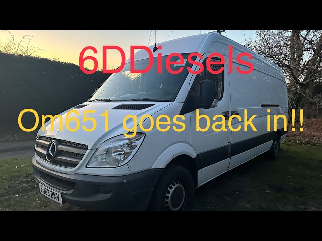 Mercedes sprinter OM651 rebuilt and back in !!