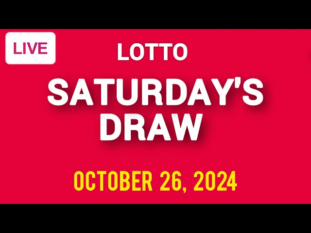 The National Lottery Lotto Draw Live Results from Saturday 26 October 2024 | lotto live