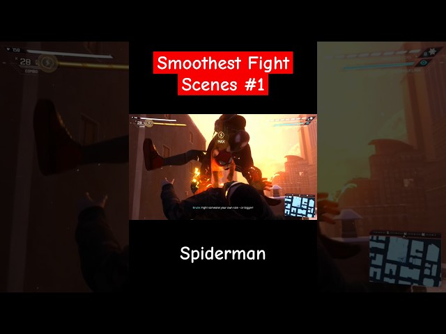 Spiderman PS5 Game Fight Scenes #1  #spidermanps5 #spidermanmilesmorales #spidermangame #psgamer