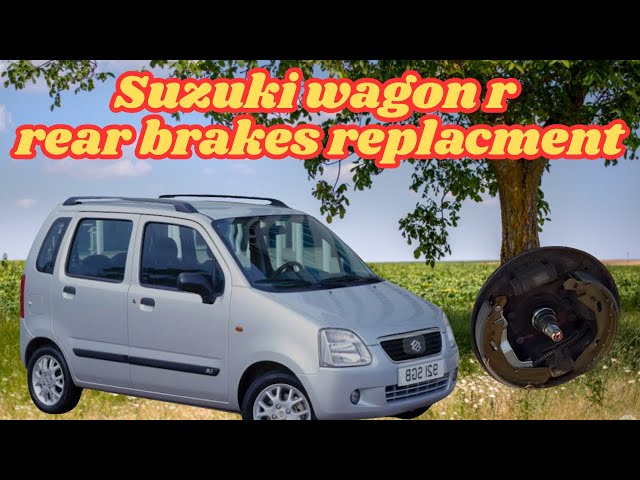 How to Suzuki Wagon R+ 1.3 replacing  Rear Brake Shoes & Fitting Kit save money diy