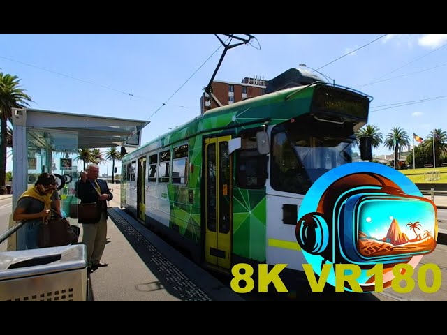 Walking to and waiting for the tram at Alfred Square - The Esplanade ST KILDA 8K 4K VR180 3D Travel