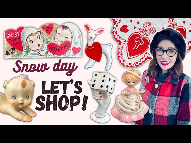 Snowy Antiquing Day | Shopping for Vintage + Celebrating an Anniversary