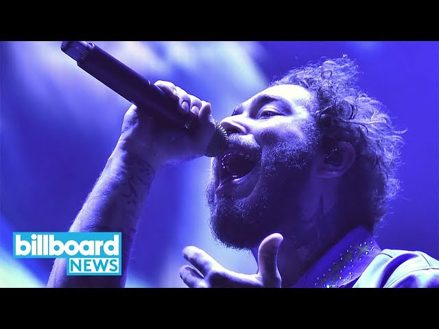 Post Malone’s 'New Year's Rockin' Eve' Balloon Drop  | Billboard News