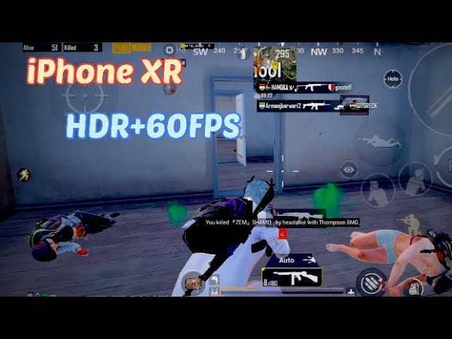 iPhone XR Highest Graphics PUBG Mobile HDR+60FPS💯