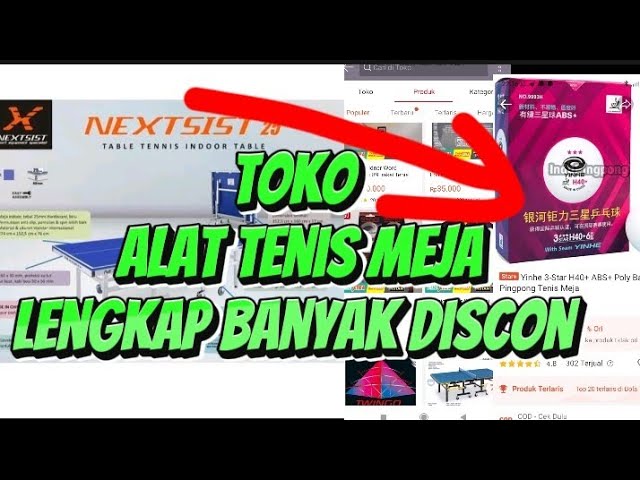 Toko Alat Tenis Meja Online Shop Lengkap dan Banyak Discon