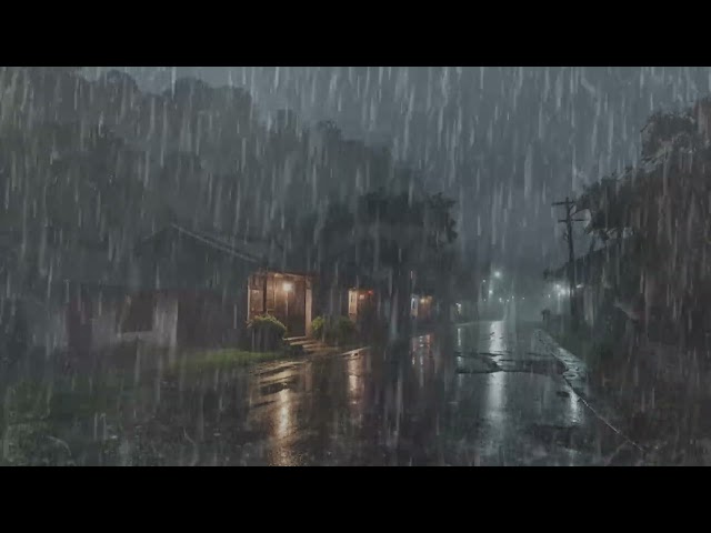 Heavy Rain To Sleep Quickly - Let The Sound Of Rain Wash Away Your Sadness Tonight - ASMR