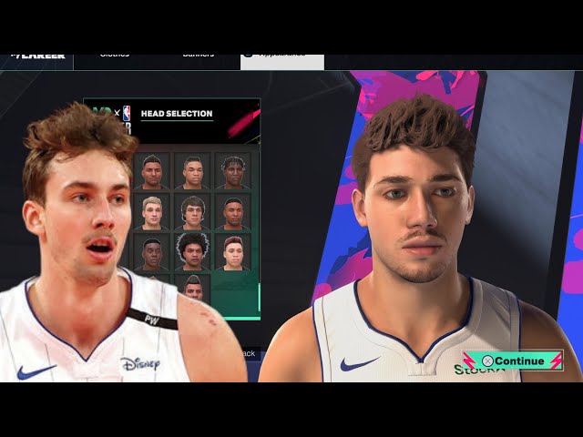 Franz Wagner face creation & build highlights! #nba2k25 #2krec #orlandomagic