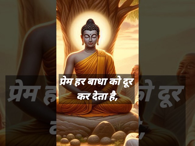 प्रेम हर बाधा को दूर कर देता है! #Shortsfeed #motivation #story #gautambuddha#youtubeshorts #shorts