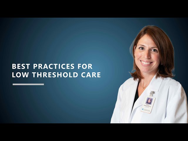 Best Practices for Low-Threshold Care