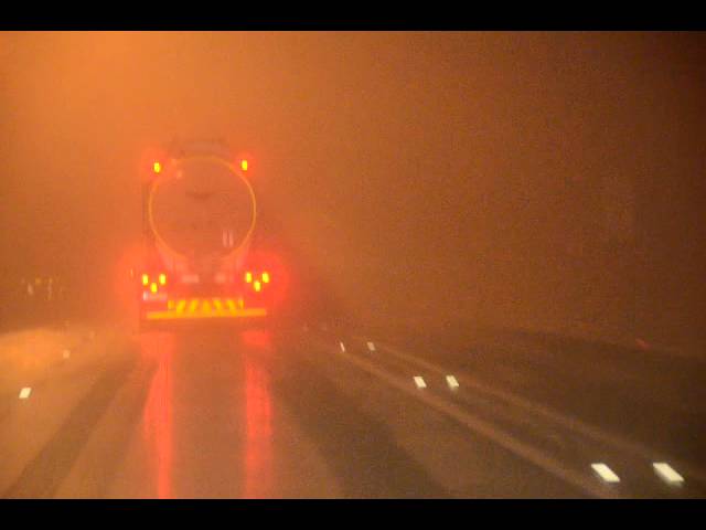 Driving Van Reenen's Pass in the mist at night with Philip Hull