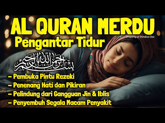 Al Quran Pengantar Tidur Surah Yasin, Al Mulk, Ar Rahman, Al Waqiah Menenangkan Hati Resaah Insomnia