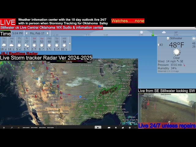 Live North Central Ok Weather Forecaster radar and road cams with police scanner radios and WX .