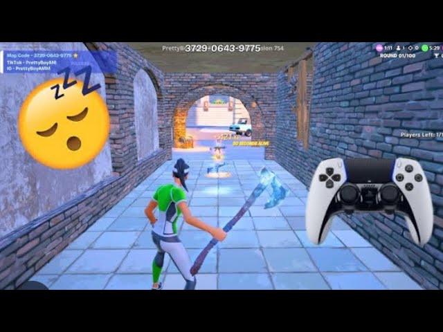 Fortnite Ps5 NEW Duel sense Ps5 pro controller gameplay (4k *120 fps)