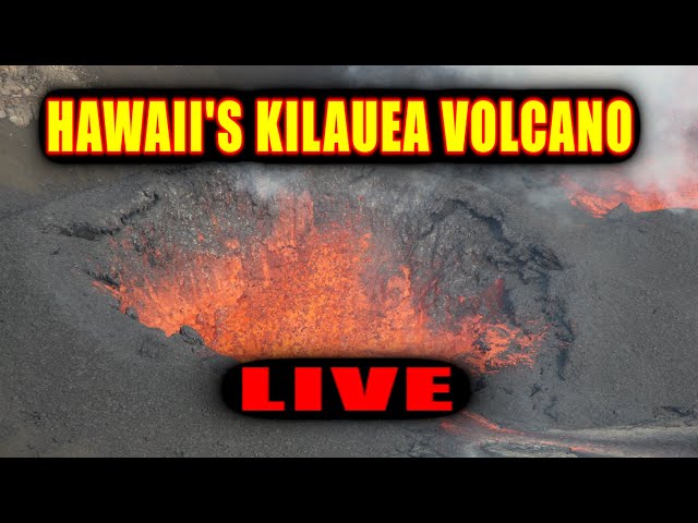 Live view from Inside Hawaii’s Kilauea Volcano. NOW VENTING (LIVE)