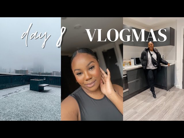 VLOGMAS DAY 8 | It is SNOWING, how I FILM and EDIT my MAKEUP REELS, day out with FRIENDS