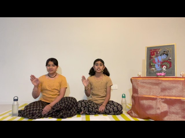 Prarthana Uppili and Akshadha Uppili  - Namadwaar Sydney Janmashtami 2021