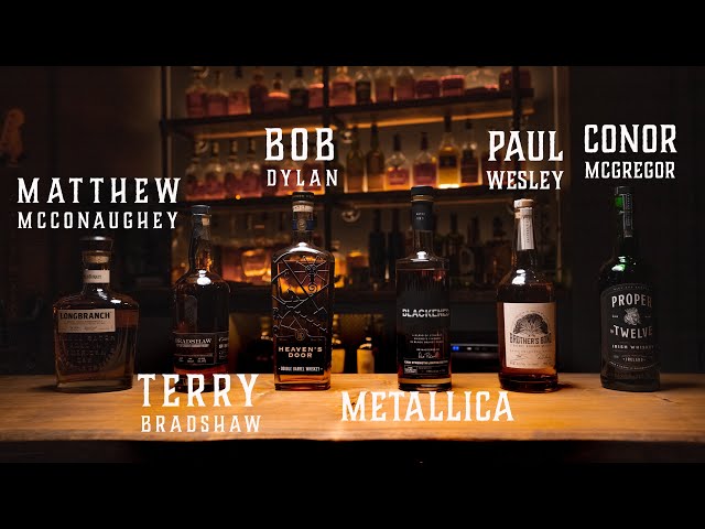 Is Celebrity Whiskey CRAP!?! | Blind Tasting 6 Celebrity Whiskeys