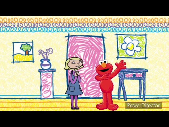 Violet meets Elmo and his world