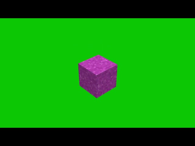 Minecraft Magenta Concrete Powder Item Drop Animation Green Screen 4K | Free to use !