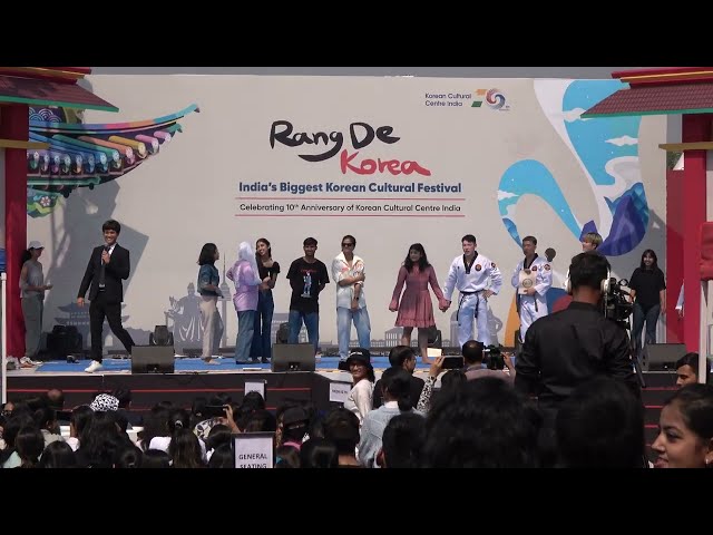 India`s Rang De Korea Cultural Festival 2022 Taekwondo stage show