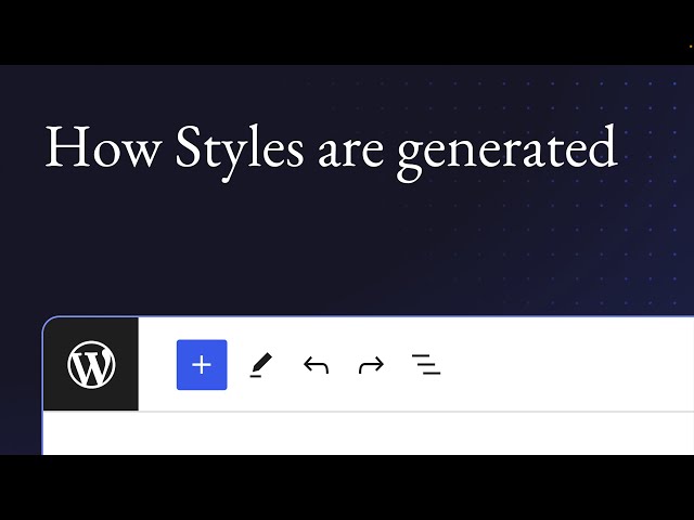 How Styles are generated