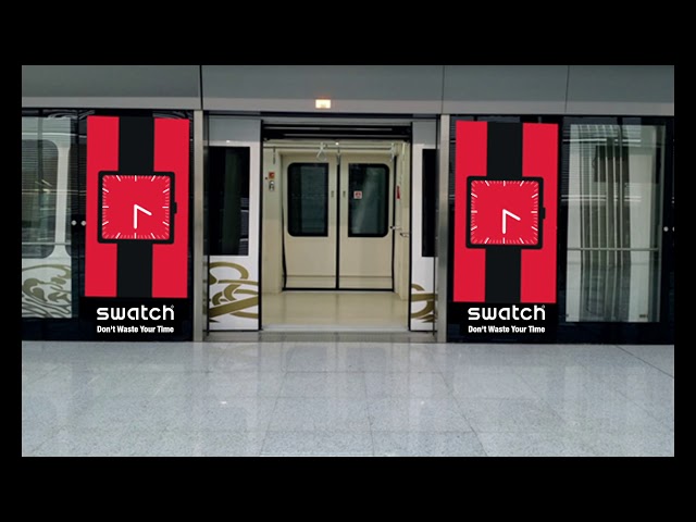 sliding door - Swatch ad