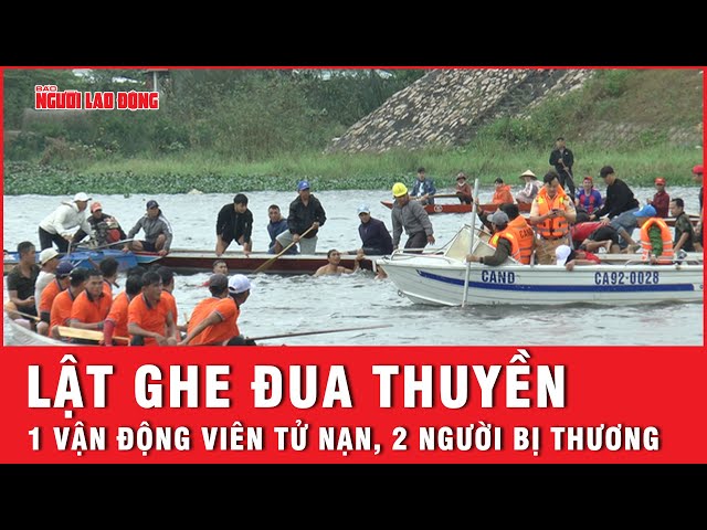 Va chạm giữa 2 thuyền đua, một vận động viên tử nạn và 2 người bị thương ở Quảng Nam | Thời sự